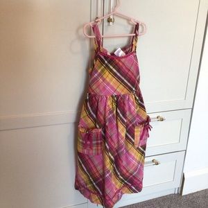 🎁 Blue Beri Plaid Dress with 2 pockets sz 3  BOGO